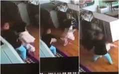 【片段】四岁男童抱起女童再摔在地上 辽宁幼稚园爆欺凌