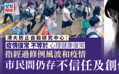 港大防止自殺研究中心指市民間仍多不信任與情緒 呼籲應體諒包容