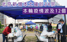 北京新增本土确诊34宗 本轮疫情波及12个区