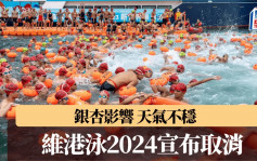 维港泳｜天气状况影响 维港泳2024宣布取消 