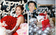 陳自瑤40歲生日收逾百朵玫瑰 網民熱議：你老公王浩信送嗎？