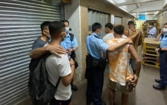 警新界南总区联合打击非法劳工 拘4男子