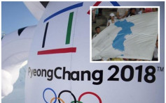 南北韩平昌冬奥组女子冰曲队 旗帜共用