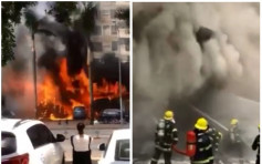 深圳車房大火 多輛車輛被燒毀