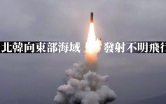 北韓向東部海域發射不明飛行物 日本稱疑為彈道導彈