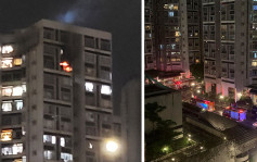 丽港城单位「尿袋」自焚起火 逾150名居民需疏散