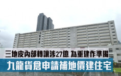 城市规划│九龙货仓申请补地价建住宅 三地皮内部转让涉27亿 为重建作准备