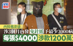 西医戴港盛涉3个月内发免针纸予最少3000病人 涉款1200万元