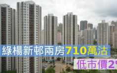 荃湾最新二手成交｜绿杨新邨两房710万沽 低市价2%