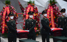 109位在韓中國人民志願軍烈士遺骸安葬瀋陽