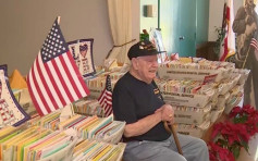 女兒製造驚喜 美國二戰老兵收5萬生日卡