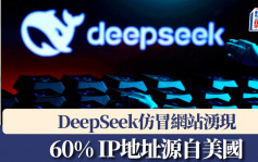 DeepSeek ｜仿冒網站湧現籲外界警惕  六成IP地址位於美國