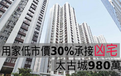 凶宅成交｜用家低市價30%承接凶宅   太古城980萬售