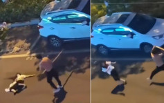 安徽男当街持木棍殴打女子 警方：男已被行拘 二人酒后吵架打起来