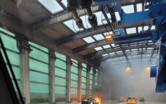 屯门公路私家车突冒烟起火「自焚」 消防到场扑熄  幸无人受伤
