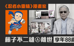 《忍者小靈精》日本漫畫家藤子不二雄Ⓐ與世長辭  享年88歲
