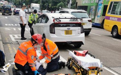 觀塘男學生捱私家車撞 頭手受傷送院