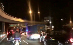 大埔公路多車相撞  造成嚴重交通擠塞
