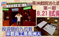 长洲戏院活化园区8.21试业 设影棚让游客体验电影名场景