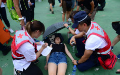 【逃犯条例】铜锣湾有游行人士不适躺地 学生促释放被捕人士