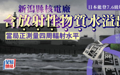 日本能登7.6级地震｜新舄县核电厂溢出含放射性物质水