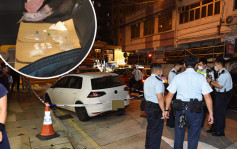 P牌私家车撞的士 司机以千元和解被拒后逃离现场 警搜车检毒品
