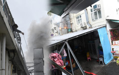 青衣村屋食店廚房起火 黑煙沖天10居民需疏散