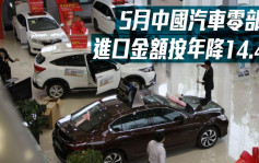 中汽協｜5月中國汽車零部件進口金額按年降14.4%
