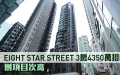 新盘成交｜EIGHT STAR STREET 3房4350万招标沽 创项目次高