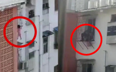 广西2岁女童5楼堕下头卡窗花 幸邻居发现破门救出