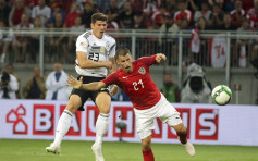 世杯热身赛 奥地利爆冷2:1反胜德国