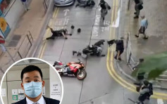 【首宗国安法案】侦缉警：惊被电单车撞到个盾弹开咗属自然反应