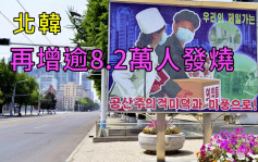北韓增逾8.2萬宗發燒病例 連續4日少於10萬宗