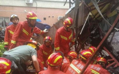 【深圳暴雨】龍崗致酒樓坍塌多人被困 至少4死4傷