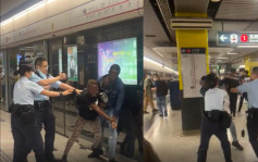 無戴口罩被警勸喻 港鐵尖沙嘴站非裔漢涉襲警被捕