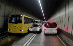 香港仔隧道5車串燒   至少3人受傷
