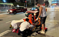 長沙灣的士猛撼過路男 昏迷送院搶救 男司機涉危駕被捕