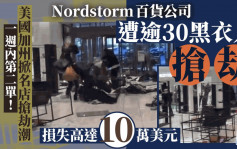美国加州掀「名店抢劫潮」  数十黑衣人光天化日掠劫Nordstorm百货公司