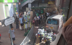 荃湾大河道3车相撞 1名司机受伤送院