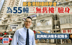 梁熙夥香港驗樓師學會為55幢三無舊樓「驗身」 有危險即通報政府