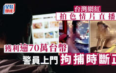 台湾网红拍色情直播断正 被判拘役没收犯罪所得 