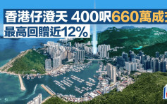 香港仔新盤澄天 400呎兩房戶660萬成交 最高回贈近12%
