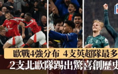 欧联+欧霸+欧协联│3赛4支英超队入4强 德甲队全军覆没 2支北欧队创历史