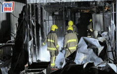 元朗鐵皮屋疑燒着雜物起火  消防到場救熄毋須疏散