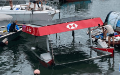 收垃圾太阳能船入水下沉 消防铜锣湾避风塘搜索证无人伤