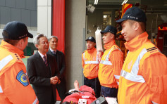 罗智光到访消防处 探讨职系检讨独立薪级表