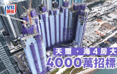 啟德天璽．海4房大宅4000萬沽 呎價3.47萬
