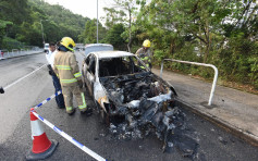 私家車藍田遭縱火焚毀 車主稱資料被盜用