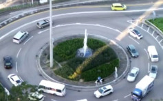 【8.5三罢】大埔广福回旋处有车辆不断兜圈 出九龙方向一度挤塞(片段)