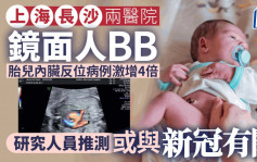 镜面人BB ︱疑与新冠有关？ 上海长沙两医院胎儿内脏反位增4倍